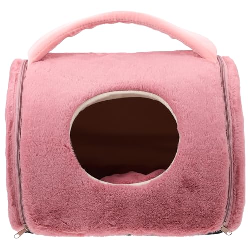 BESPORTBLE Katzennest Haustierzelt weiches Bett Kleiner Katzenbaum für große Katzen Katzenhöhle katzenhaus für den Winter pet Bed warmes Katzenhaus winterliches Haustierbett Baumwolle rot von BESPORTBLE