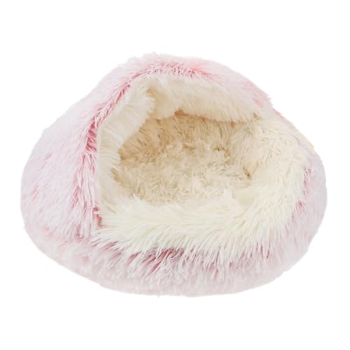 BESPORTBLE Katzennest Katzentür Katzenminze Katzenstreu Katzenkorbbett Katzenhaus Hundebett pet Bed petbett catsbests katzenbetg cat Bed Schlafmatte für Katzen warmes Katzenbett Flanell Rosa von BESPORTBLE