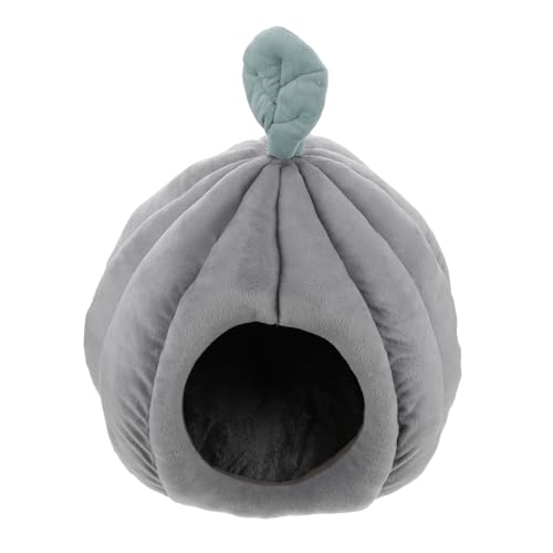 BESPORTBLE Katzennest Schlafbett für Katzen Kätzchen Eigentumswohnung Katze Eigentumswohnung Katzenzeltbett Katzenwürfel haustierbett pet Bed Katzenbett warm halten warme Zwinger Stoff Grey von BESPORTBLE