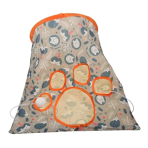 BESPORTBLE Katzentunnel interaktives katzenspielzeug Interactive cat Toy Katzenlieblingsspielzeug cat cave Tunnelröhre für Katzen Pet-Tube- Katzennest Kätzchen Stoff Blue von BESPORTBLE