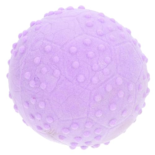 BESPORTBLE Kauspielzeug Für Haustiere Lustiger Kauball Hund Backenzahn Kugel Spielzeug Für Kleine Hunde Kleiner Schleifball Für Hunde Hundespielzeug Kleine Hunde Hundeball Klein Gummi Violet von BESPORTBLE