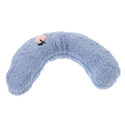 BESPORTBLE Kissen für Katzen Cute Pillow Lovely Pillow cat Toy Tierkissen für Katzen schmusekissen für Katzen Spielzeug katzenklo Katzenkissen Kätzchen gefülltes Kissen Flanell Blue von BESPORTBLE