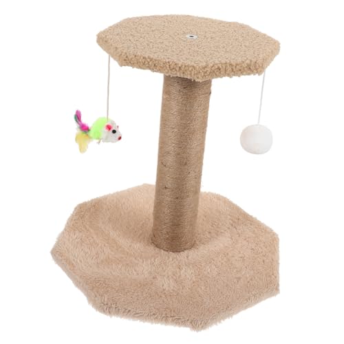 BESPORTBLE Klettergerüst Für Katzen Katzenmöbel Anti-Katze Katzenhaus Für Den Innenbereich Kratzbäume Aus Sisal Katzenspielzeug Katzenstreu Katze Kratzt Kratzer Kätzchen-Accessoire Sisalsäule von BESPORTBLE