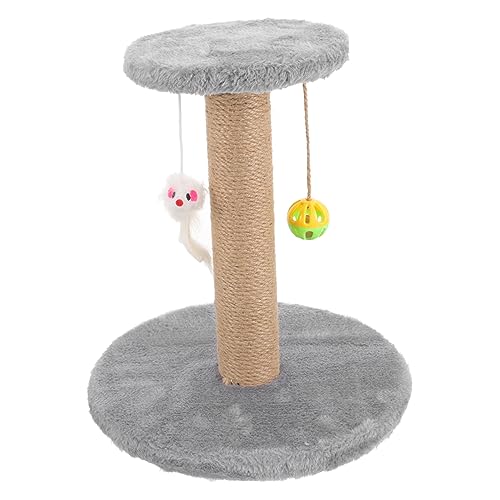 BESPORTBLE Kratzbaum Für Katzen Aus Sisal Kratzbäume Für Katzen Wiederverwendbarer Kratzbaum Für Katzen Kratzbaum Für Kätzchen Verschleißfester Kratzbaum Kätzchen Kratzbaum Grey Massivholz von BESPORTBLE