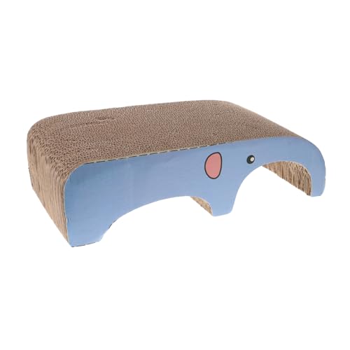 BESPORTBLE Kratzbaum Für Katzen Kratzunterlage Für Katzen Kratzpads Für Katzen Kratzspielzeug Für Haustiere Schlafsofa Für Katzen Kratzspielzeug Für Katzen Katzenkratzer Wellpapier Sky-Blue von BESPORTBLE