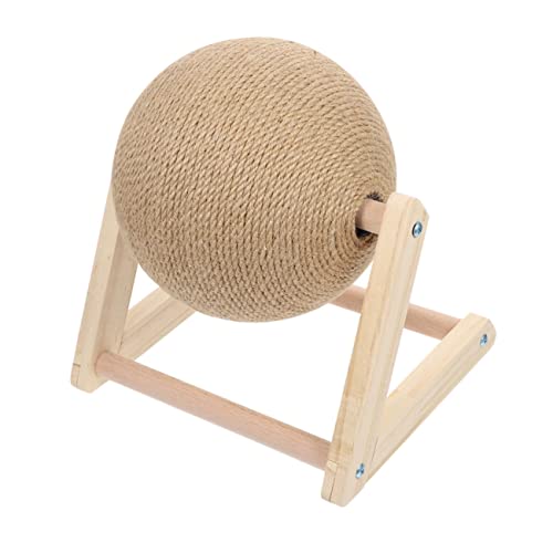 BESPORTBLE Kratzspielzeug für Katzen Kratzmöbel für Katzen katzenkratzmatte cat Toys Kratzbaum für Katzenkugeln Katze kratzt am Ständer Kätzchenkratzer Kratzbaum aus natürlichem Sisal Holz von BESPORTBLE