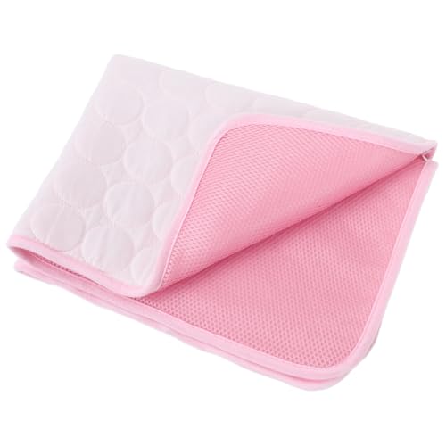 BESPORTBLE Kühlkissen Für Haustiere Selbstkühlendes Pad Kühlmatte Für Katzen Kühlpads Für Den Sommer Für Haustiere Kühlkissen Für Hunde Katze Hund Kissen Pad Hundebox Matte Rosa Stoff von BESPORTBLE