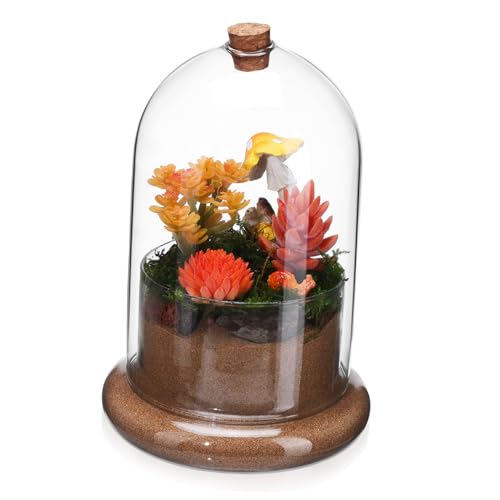 BESPORTBLE Mikrolandschaftsmoosbedeckung Terrarienbehälter Mikrolandschaft Terrarium Landschaftsbehälter Pflanzen Glocke Moos Landschaft Container Mikro-landschaftspflanzerflasche Vasen Glas von BESPORTBLE