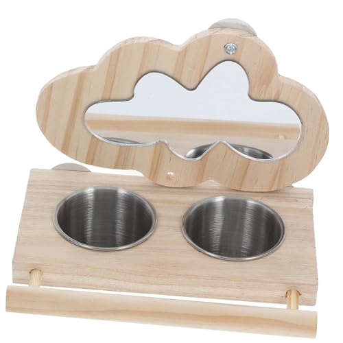 BESPORTBLE Eleganter Funktionaler Vogelkäfigständer Aus Holz Mit Futternapf Und Spiegel Für Papageien Für Vögel Wie Sittiche Nymphensittiche Conures Finken BESPORTBLE Eleganter Funktionaler Vogelkäfigständer Aus Holz Mit Futternapf Und Spiegel Für Papageien Für Vögel Wie Sittiche Nymphensittiche Conures Finken von BESPORTBLE