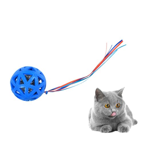 BESPORTBLE Pet-Ball- Katzenspielzeug aus Papiergras Katzen-Puzzle- Katzenbälle cat Activity Katzen Katzen-Sound-Papierball- für Haustiere von BESPORTBLE