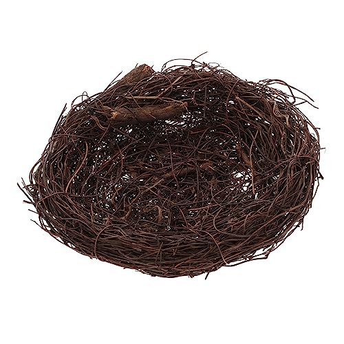 BESPORTBLE Rattan Vogelnest Vogelnest Vogelfutterstange Vogel im Freien Bausatz Vogelfütterer Eule Gartenvogelnest Vogelnestschmuck Vogelnest-Modell Vogel- Hausbedarf Baumrebe von BESPORTBLE