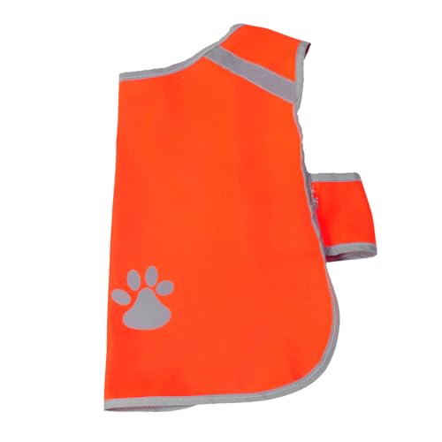 BESPORTBLE Reflektierende Weste Für Haustiere Kühlweste Für Haustiere Warmer Welpenmantel Kapuzenpullis Hundemäntel Wasserdicht Coole Weste Für Hunde Kojote Dackel Zwinger Orange Polyester von BESPORTBLE