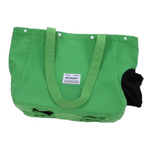 BESPORTBLE Reisetasche Für Eine Katzentrage Reiserucksack Für Katzen Hamstertragetasche Atmungsaktive Katzentragetaschen Katzenblase Rucksack Katzen-umhängetasche Katzentasche Green Segeltuch von BESPORTBLE