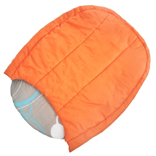 BESPORTBLE Schlafsack für Haustiere wasserdichte hundebetten Reiseschlafsack für Welpen hundeschlafsack Outdoor Hunde Schlafsack Welpenbett Bett für kleine Hunde Hundebett für Camping Orange von BESPORTBLE