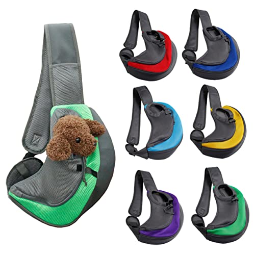 BESPORTBLE Schultertasche Schultasche umhängetasche Schulter Tasche kleines hundegeschirr einzelne Umhängetasche hundetragetasche Kaninchenträger Reisetasche für Hunde Haustier Green von BESPORTBLE