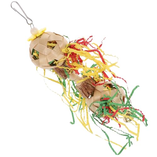 BESPORTBLE Papageien Spielzeug Mit Bunten Papierbällen Und Glöckchen Kauspielzeug Für Vögel Für Käfige Langlebig Und Dekorativ BESPORTBLE Papageien Spielzeug Mit Bunten Papierbällen Und Glöckchen Kauspielzeug Für Vögel Für Käfige Langlebig Und Dekorativ von BESPORTBLE