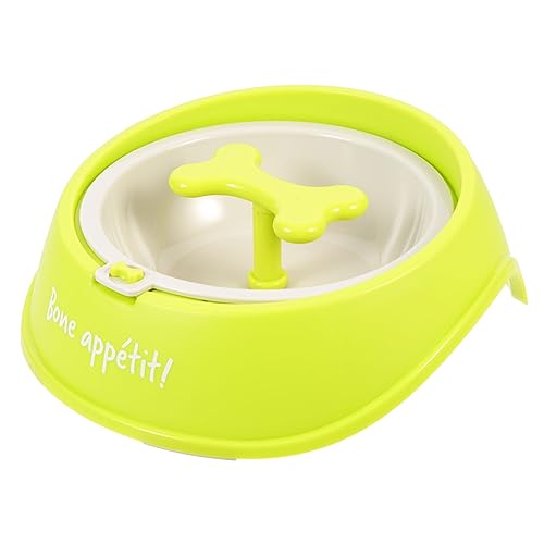 BESPORTBLE Slow-Food-schüssel Für Haustiere Slow Feeder Hundenapf Langsamer Zubringer Sicherer Futternapf Für Haustiere Hundefutter Schöne Futternapf Hundezubehör Katzennapf Green Plastik von BESPORTBLE