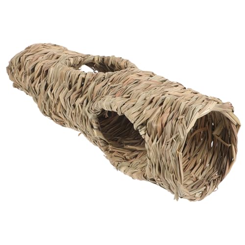 BESPORTBLE Meerschweinchen-Tunnel Spielzeug Hamstertunnel Stroh-hamstertunnel Chinchilla-versteck-Tunnel 45 X 16 cm von BESPORTBLE