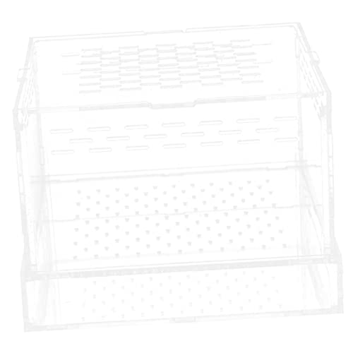 BESPORTBLE Sprungspinnengehege Ratte Schlange Kabinett Gefrierschrank Mückenvernichtungslampe Reptil Spinnen Box spinnenbox Springender Spinnenlebensraum Lebensraum Boxen Acryl Transparent von BESPORTBLE