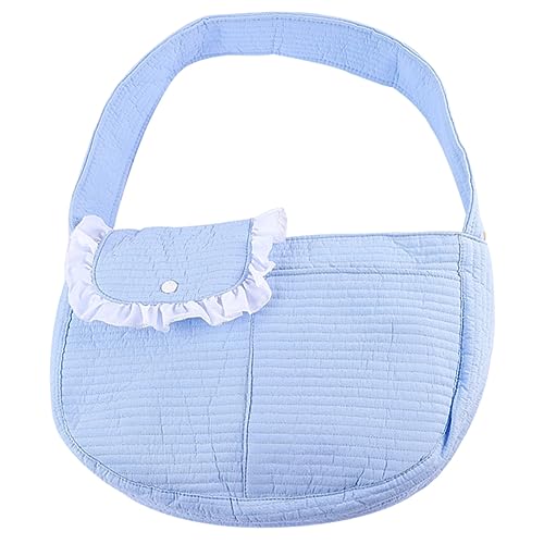 BESPORTBLE Tasche Für Haustiere Trageschlaufe Für Haustiere Kleiner Hunderucksack Hundegeschirr Hunde-Tragetasche Aus Segeltuch Reisetasche Für Hunde Katzenbehälter Sky-Blue Polyester von BESPORTBLE