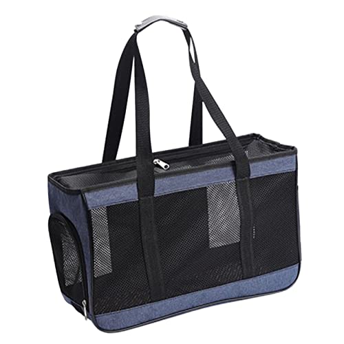 BESPORTBLE Tasche Für Haustiere Welpen Reisen Tragetasche Für Welpen Die Einkaufstasche Tragetasche Für Katzen Heimtierbedarf Aquarienteiler Tragbares Haustier Welpenträger Blue Oxford-Stoff von BESPORTBLE