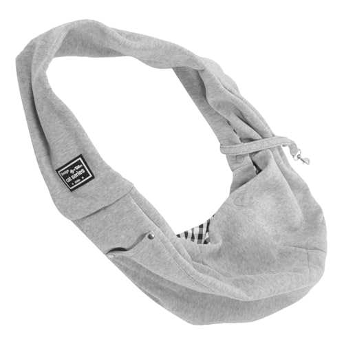 BESPORTBLE Tasche für Haustiere verstellbare hundeschlinge Tragetuch für Hunde Kleiner Hundetransporter Hunderucksack Welpe Schultertasche Schlingenträger Hundeauslauftaschen reinigen Grey von BESPORTBLE