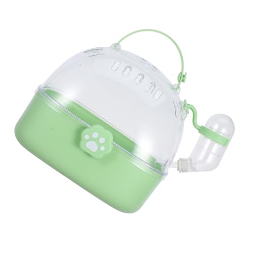 BESPORTBLE Tragbarer Hamsterkäfig Hamster-reisekäfig Transporthamster Hamsterfall Reise Hamsterkäfig Kleiner Haustierträger Hamsterträger Käfig Für Kaninchen Tierkäfig Abs Light Green von BESPORTBLE