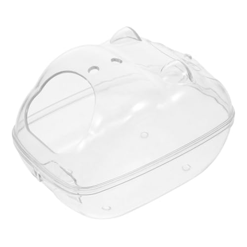 BESPORTBLE Transparenter Hamster Bade Sandbehälter Hamster Toilette Für Kleintiere Leicht Zu Reinigen Geeignet Für Rennmäuse Und Hamster Transparent von BESPORTBLE