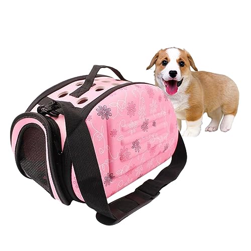 BESPORTBLE Transportbox für Haustiere Katzentasche Tragbare Haustiertasche Katzenrucksack Reisetasche Rucksack pet Backpack hundekäfig Reisetasche für Haustiere Rucksack für Haustiere Rosa von BESPORTBLE