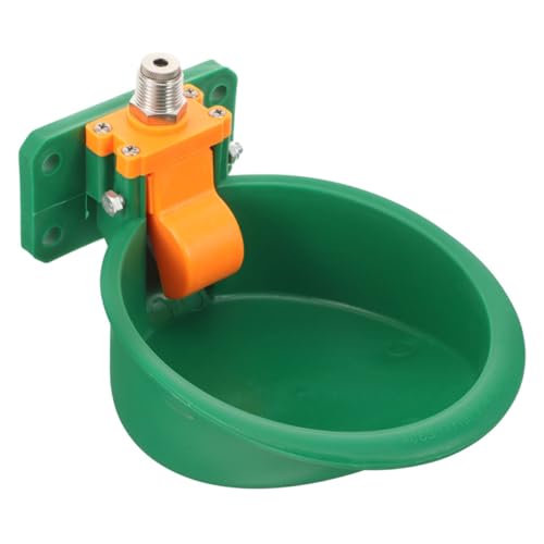 BESPORTBLE Trinkbrunnen Für Rinder Und Schafe Automatische Ziegentränke Wasserschale Aus Edelstahl Futtermittel Für Schafe Außenwassernapf Für Hunde Selbstbewässernder Hundenapf Abs Green von BESPORTBLE