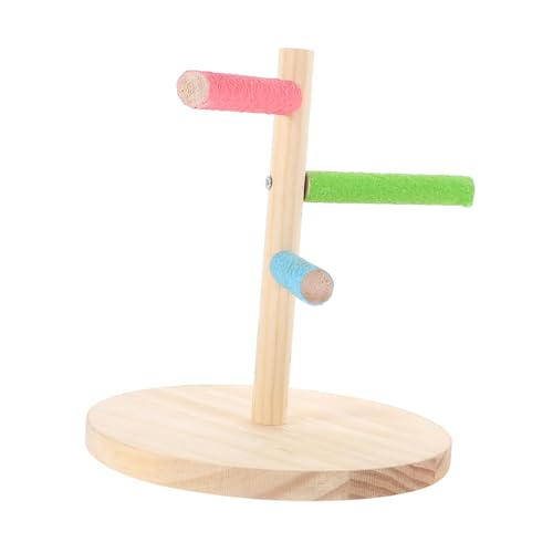 BESPORTBLE Vogel Papagei Training Stand Vogel Gym Holz Sittiche Vogel von BESPORTBLE