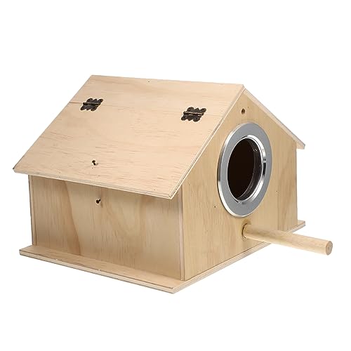 BESPORTBLE Vogelnest Vogelversorgung Mini-Zubehör vogelhaus Vogelkäfig Vogelhäuschen für draußen Spielzeug Garten Nisthaus Sittichnest im Freien Papagei Nistkasten Terrarium Zuchtbox Vögel von BESPORTBLE