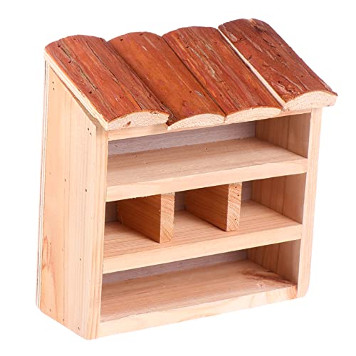 BESPORTBLE Vogelnest vogelhaus Bird House Vogeldeko Hamster Vogelkäfig beheizte Vogelstange dekorative Vogelhäuser Papagei Vogel im Freien dekorative Vögel Produkt aus Holz von BESPORTBLE