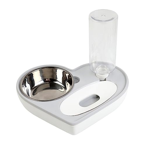 BESPORTBLE Wasserschale Hund Katze Wasserflasche Wasserspender für Haustiere automatisch Hund Katzenfutter Hund Katze näpfe Hunde wasserbrunnen Trinkzubehör für Haustiere Trinkschale Grey von BESPORTBLE