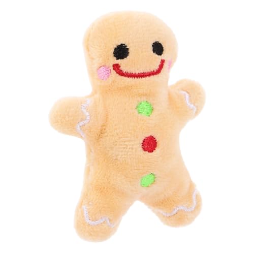 BESPORTBLE Hundeplüschspielzeug Weihnachtsmann Kauspielzeug Für Hunde Beißfestes üschtier Für Zahnpflege Und Spielspaß Niedlicher Weihnachts Gingerbread Man von BESPORTBLE