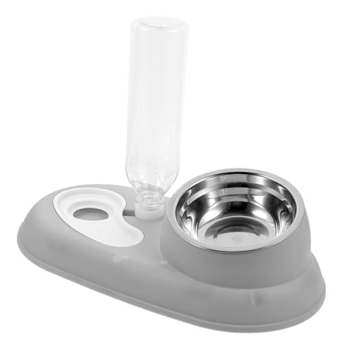 BESPORTBLE futterkörbe pet Feeder Haustiertrinkbrunnen pet Water Bottle Automatischer Haustierbrunnenfilter Futterautomat für Haustiere Futterspender für Katzen Futternäpfe für Katzen PP Grey von BESPORTBLE