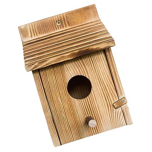 BESPORTBLE Vogelhaus Für Kleine Vögel Handgefertigtes Nistkasten Aus Massivem Kiefernholz 15x15x22CM Ideal Als Vogelnest Zur Aufhängung Im Garten Oder Auf Dem Balkon von BESPORTBLE