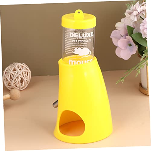 BESPORTBLE kleine Tier wasserflasche Hamsterversteck Hamsterwasser Hamster Spielzeug hamsterspielzeug Wasserkessel wasserkocher Wasserspender für Hamster Trinkflasche für Hamster Yellow von BESPORTBLE