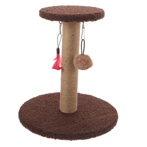 BESPORTBLE kratzbaum für Katzen schürfwundenpflaster entspannungstee cat Spielzeug katzenkletterwand spilzeug verschleißfester Kratzbaum Verschleißfester Katzenkratzer Bodenkratzbaum Hanfseil von BESPORTBLE