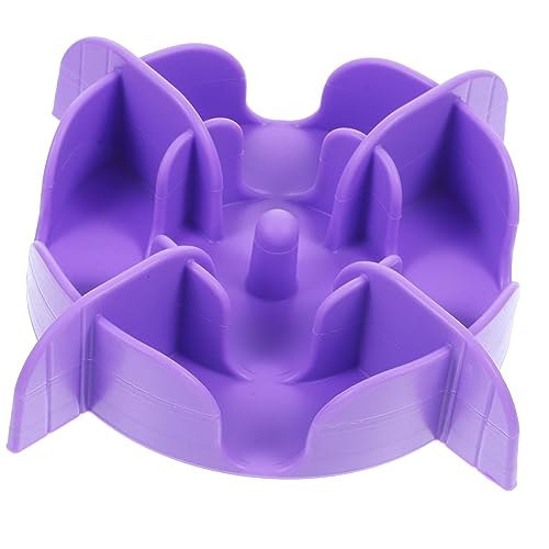 BESPORTBLE langsamer Zubringer pet Supplies Puppy Hundenapf für Trockenfutter Hundenapf mit einfacher Reinigung Hundenäpfe Haustier schöner Hundenapf Slow Feeder Hundenapf Kieselgel Violet von BESPORTBLE