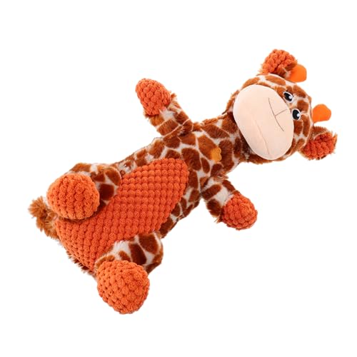 BESPORTBLE üsch Hundespielzeug Giraffe Quietschendes Kauspielzeug Für Welpen Und Kleine Bis Mittelgroße Hunde Ideal Für Beschäftigung Und Zahnpflege Tierbedarf Für Hundespielzeug von BESPORTBLE