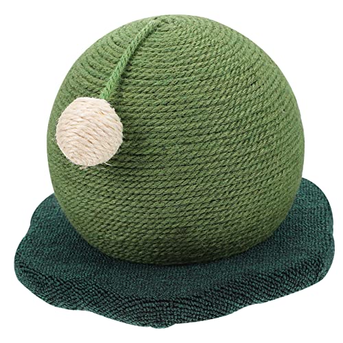 Cactus Cat Kratzbrett Kletterspielzeug für Katzen Kratzrahmen für Katzen Katze kratzmatte Kratzbaum katzenbett Katzen bettchen Schleifklauenmatte Katzenspielzeug Baumwollseil Green BESPORTBLE von BESPORTBLE