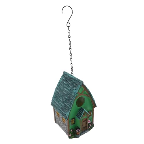 BESPORTBLE Voliere vogelhaus für fensterbank vogelschutz Outdoor Dekoration Gartendeko Vogelhaus zur Dekoration hängendes Vogelhaus Garten Vogelhaus Vogelnest Vogel Zuhause aus Harz von BESPORTBLE