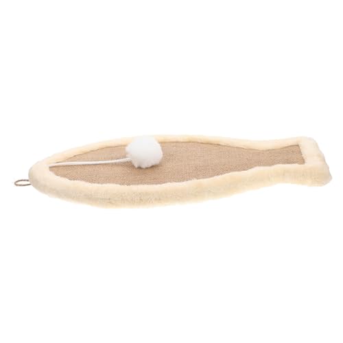 kratzbaum für Katzen Katzenspielzeug Katze Steht Kratzteppichspielzeug katzenkratzmatte kratzmatte für Katzen cat Toy Kratzblöcke für den Haushalt Kätzchenkratzer Sisal Light Brown BESPORTBLE von BESPORTBLE