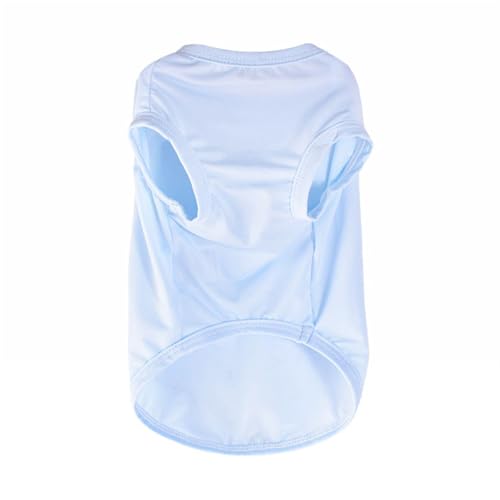 BESTORI Hunde-Shirts atmungsaktive ärmellose Sommer Basic T-Shirt Leichtes Haustier Kleidung für Kleine bis Mittlere Hunde Katzen, Blau 1, XS von BESTORI