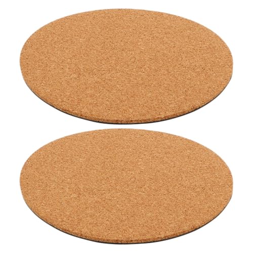 BESTOYARD 8Pcs Round Cork Coasters - Absorptionsmatten für Pflanzen Getränke Blumentöpfe Heiße Töpfe Tischschutz DIY -Kunsthandwerk Innenbetriebsautern in Innenräumen von BESTOYARD