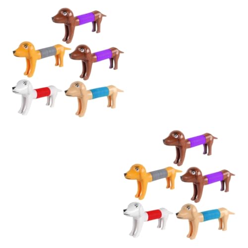 BESTonZON 10 STK Stressabbauendes Hundespielzeug Halloween assecoires Spielzeug zur Linderung von Ermüdung Pop-Tube-Spielzeug mit Tierdesign Puzzle Kordelzug Plastik von BESTonZON