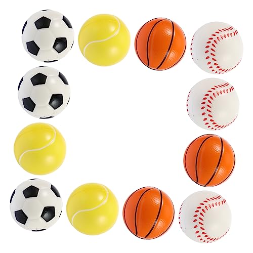 BESTonZON 12 Stück Teiliges Set Bissfester PU Ball für Hunde Interaktives Bunten Farben für Beschäftigung und Stressabbau Geeignet für Kleine und Mittelgroße Hunde BESTonZON 12 Stück Teiliges Set Bissfester PU Ball für Hunde Interaktives Bunten Farben für Beschäftigung und Stressabbau Geeignet für Kleine und Mittelgroße Hunde von BESTonZON