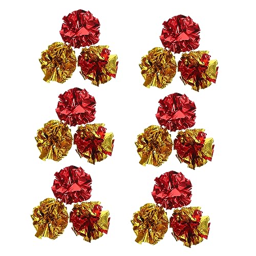 BESTonZON 18 Stück Teiliges Crinkle Ball Katzenspielzeug Bunte Leichte Raschelbälle mit Geräuschfunktion Fördert Katzenbeschäftigung und Bewegung für Indoor Spielspaß und Zufällige Farbe BESTonZON 18 Stück Teiliges Crinkle Ball Katzenspielzeug Bunte Leichte Raschelbälle mit Geräuschfunktion Fördert Katzenbeschäftigung und Bewegung für Indoor Spielspaß und Zufällige Farbe von BESTonZON