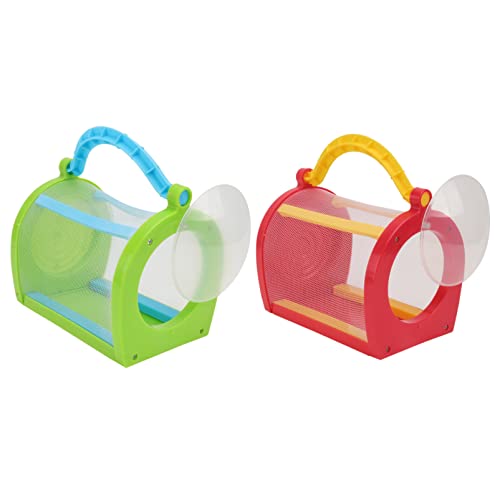 BESTonZON 2Er-Box Tragbarer Insekten käfig tragbares großes Outdoor-Spielset für Kinder Spielzeuge kinderspielzeug Outdoor-Erkundungskäfig Insektenkäfig ländlich Grillenkäfig Sammelbox von BESTonZON